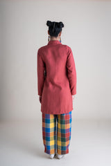 Conscious Clothing Highland Jacket in Paprika - plus size garment, product view