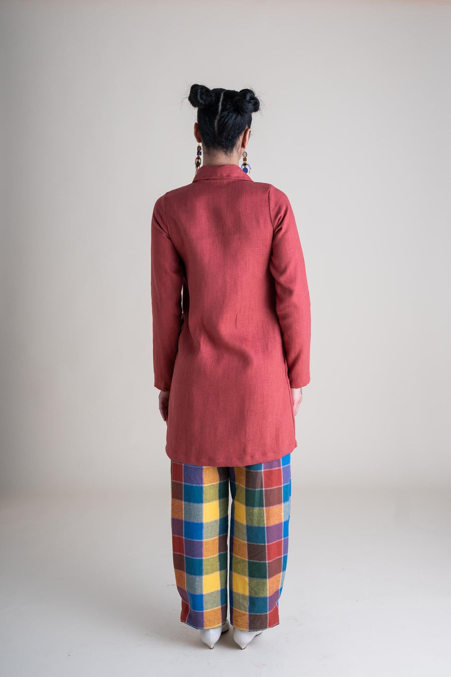Conscious Clothing Highland Jacket in Paprika - plus size garment, product view