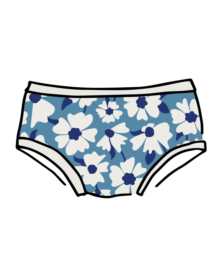Thunderpants USA Hipster Moody Blooms - inclusive underwear, product view