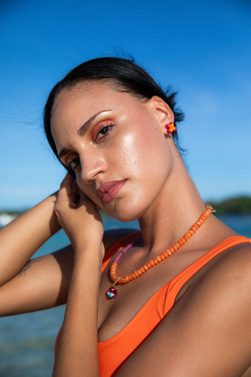 Tribeandtemple Abstract Blob Stud Earrings - handcrafted earrings