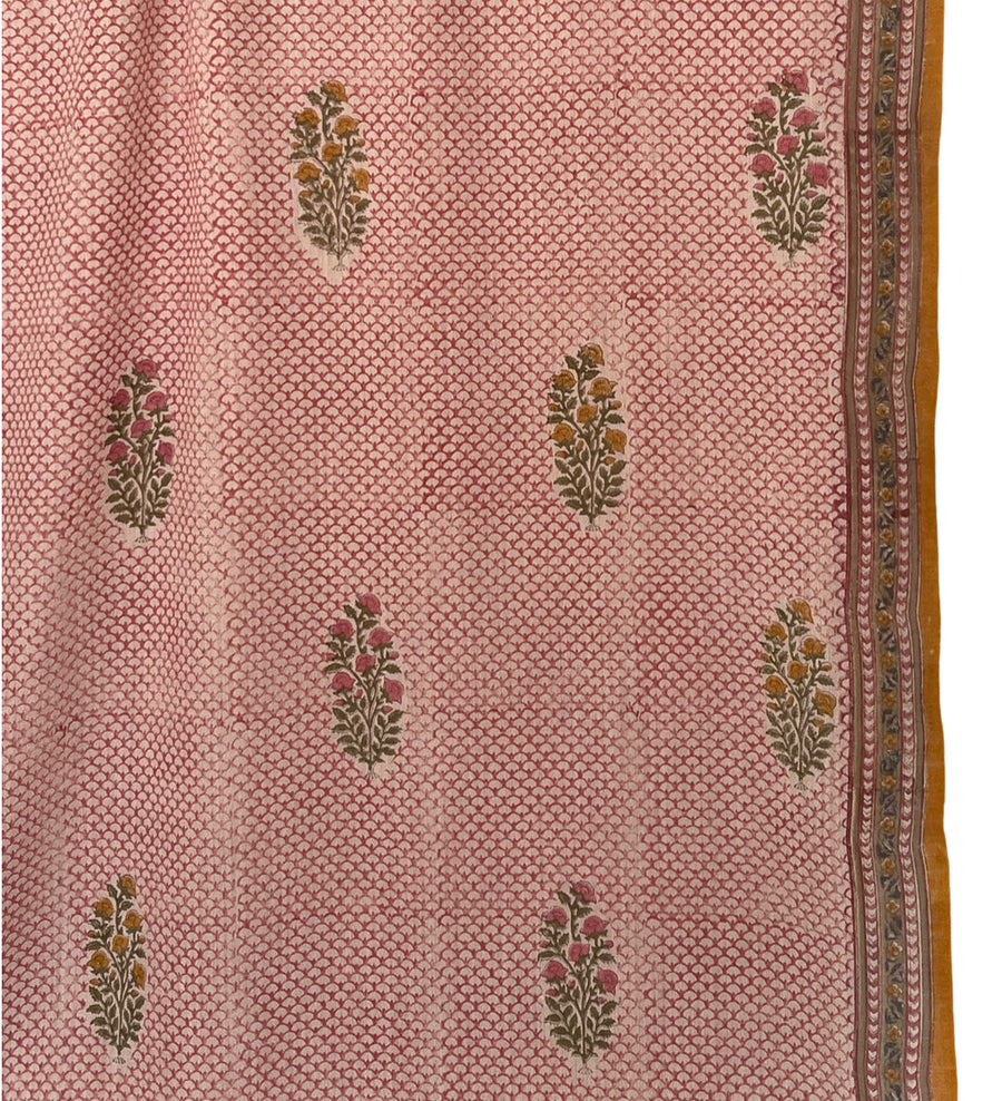 Fyoli Fyoli SANGANER Pashmina X Merino Block Printed Wrap - women's artisan accessory