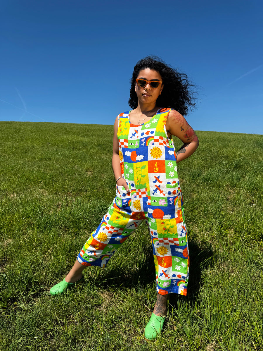 NOOWORKS Linen Garden Suit Gentilhomme - plus size jumpsuit, product view