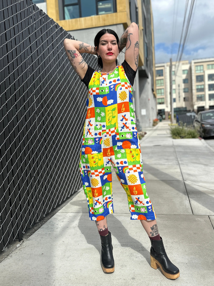 NOOWORKS Linen Garden Suit Gentilhomme - plus size jumpsuit, product view