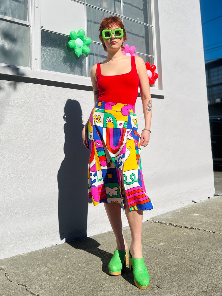 NOOWORKS Slip Skirt Wormiverse - plus size skirt, product view