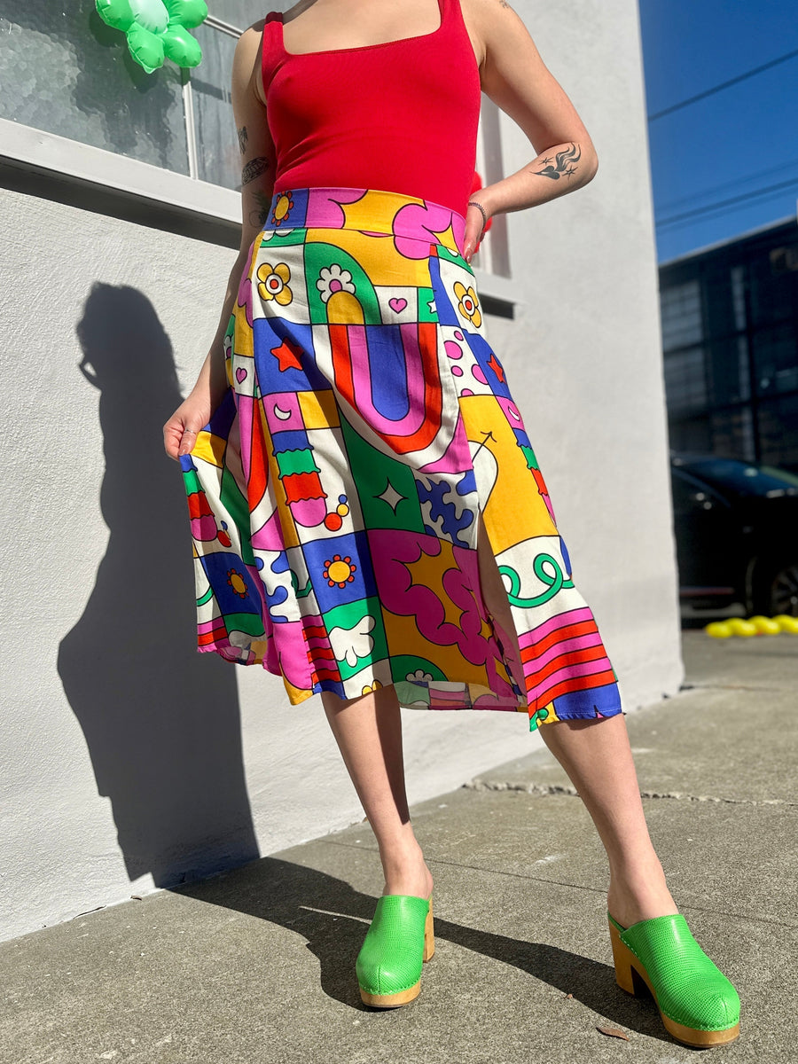 NOOWORKS Slip Skirt Wormiverse - plus size skirt, product view