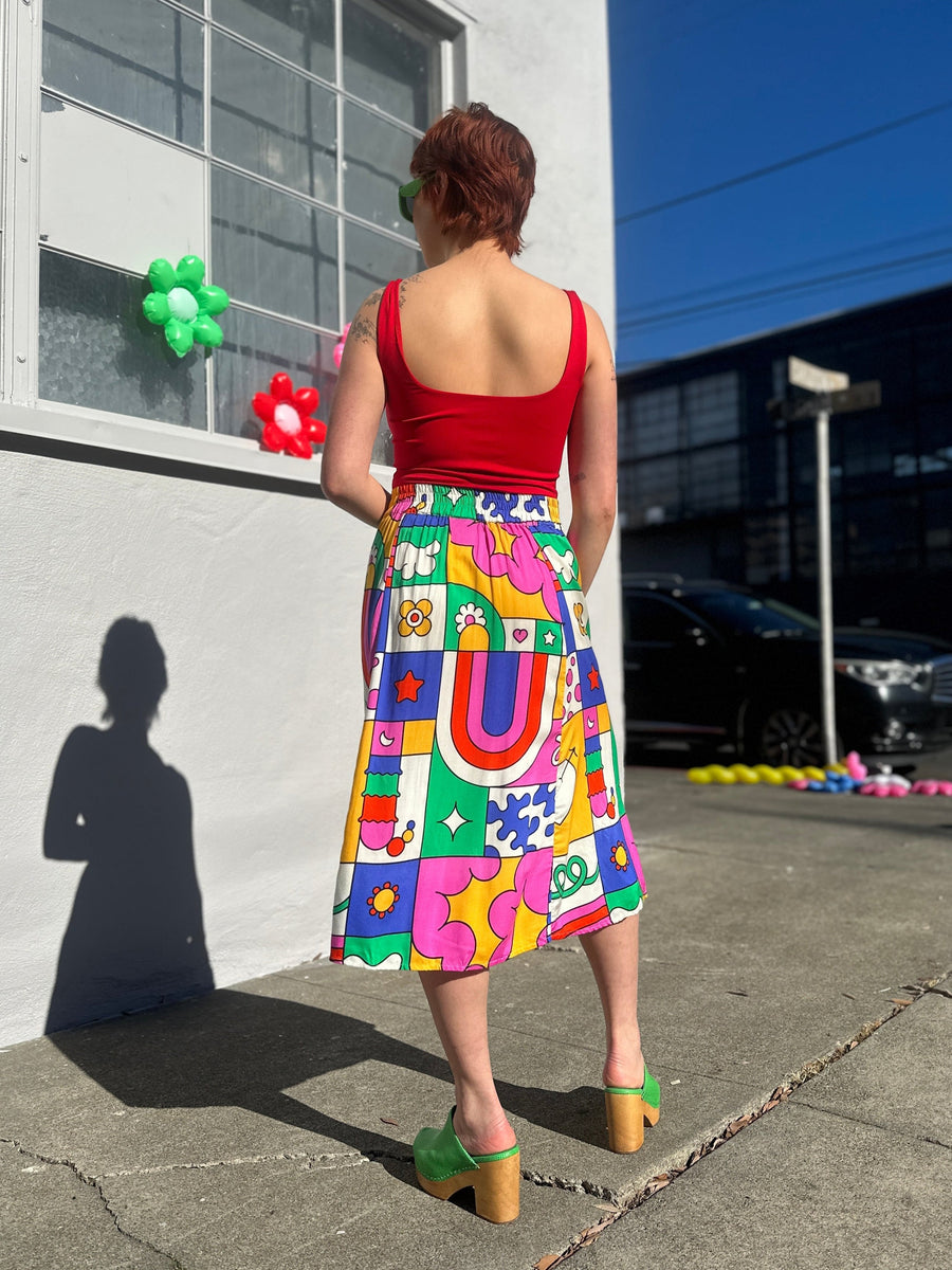 NOOWORKS Slip Skirt Wormiverse - plus size skirt, product view