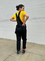 NOOWORKS Carpenter Overall Black - plus size garment, product view