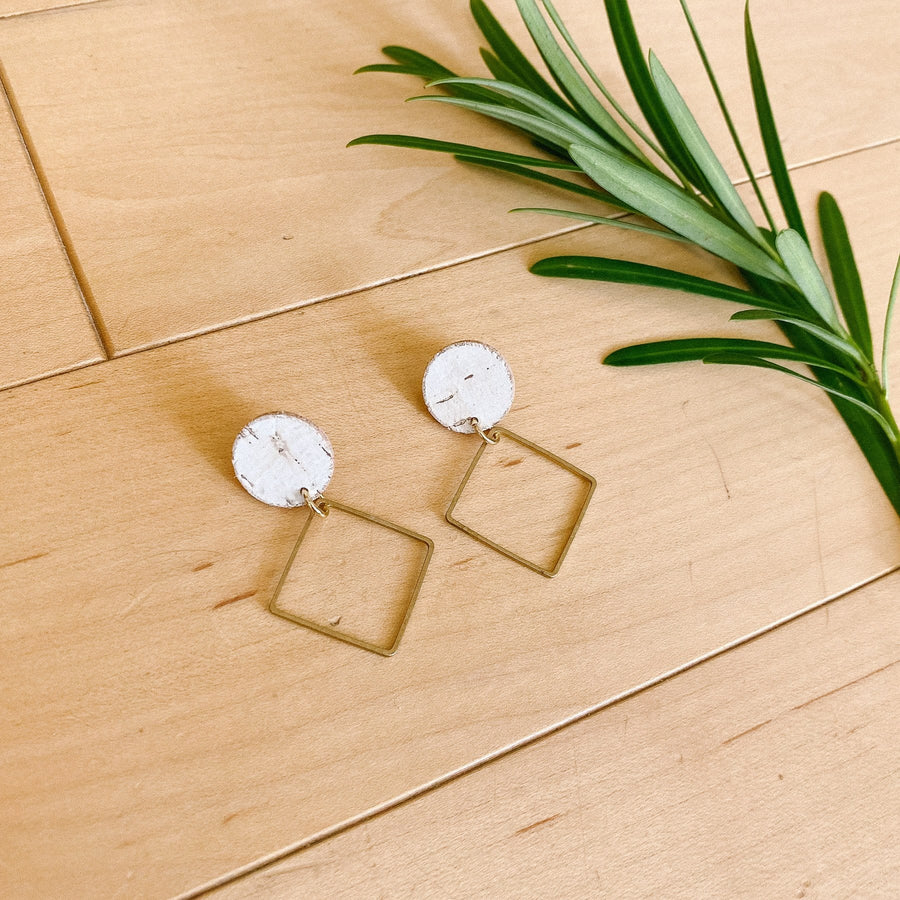 Sela Designs White Birch Lara Earrings - handcrafted earrings