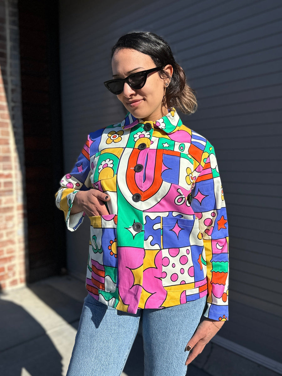 NOOWORKS Chore Coat Wormiverse - plus size garment, product view