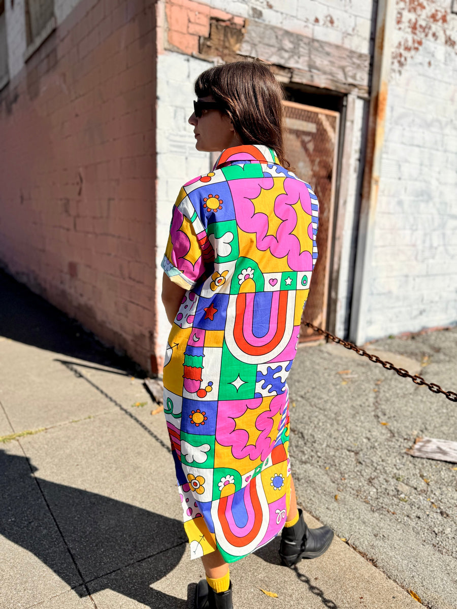 NOOWORKS Work Dress Wormiverse - plus size dress, product view