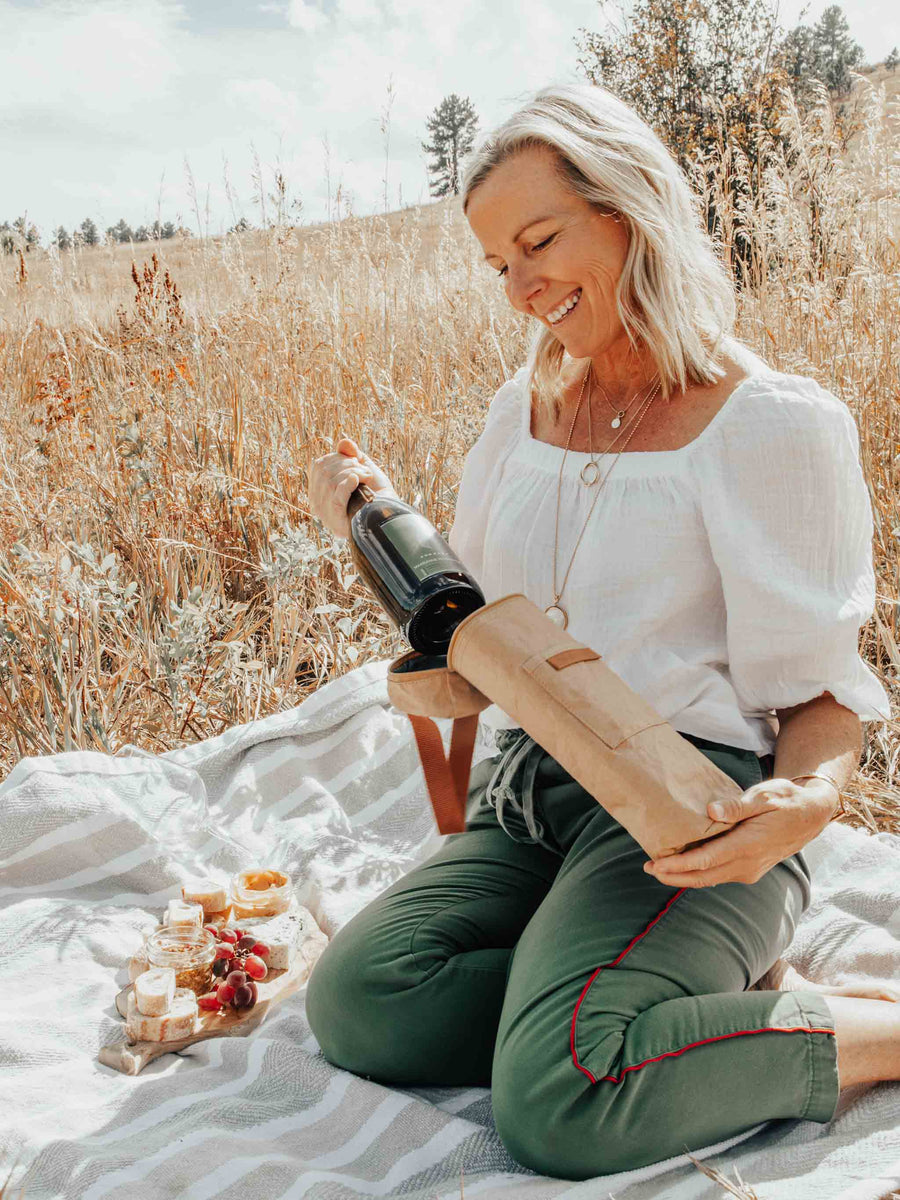 Out of the Woods Insulated Wine & Spirits Cooler Tote - premium designer bag