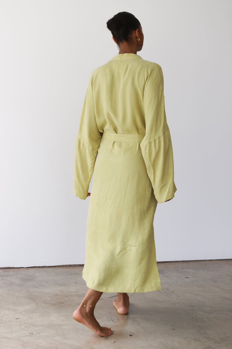 Be Idle The Long Robe - Tomatillo - plus size garment, product view