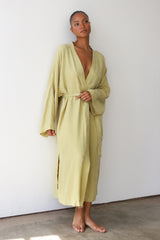 Be Idle The Long Robe - Tomatillo - plus size garment, product view