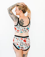 Thunderpants USA Longline Bra Inked Up - inclusive longline bra, product view