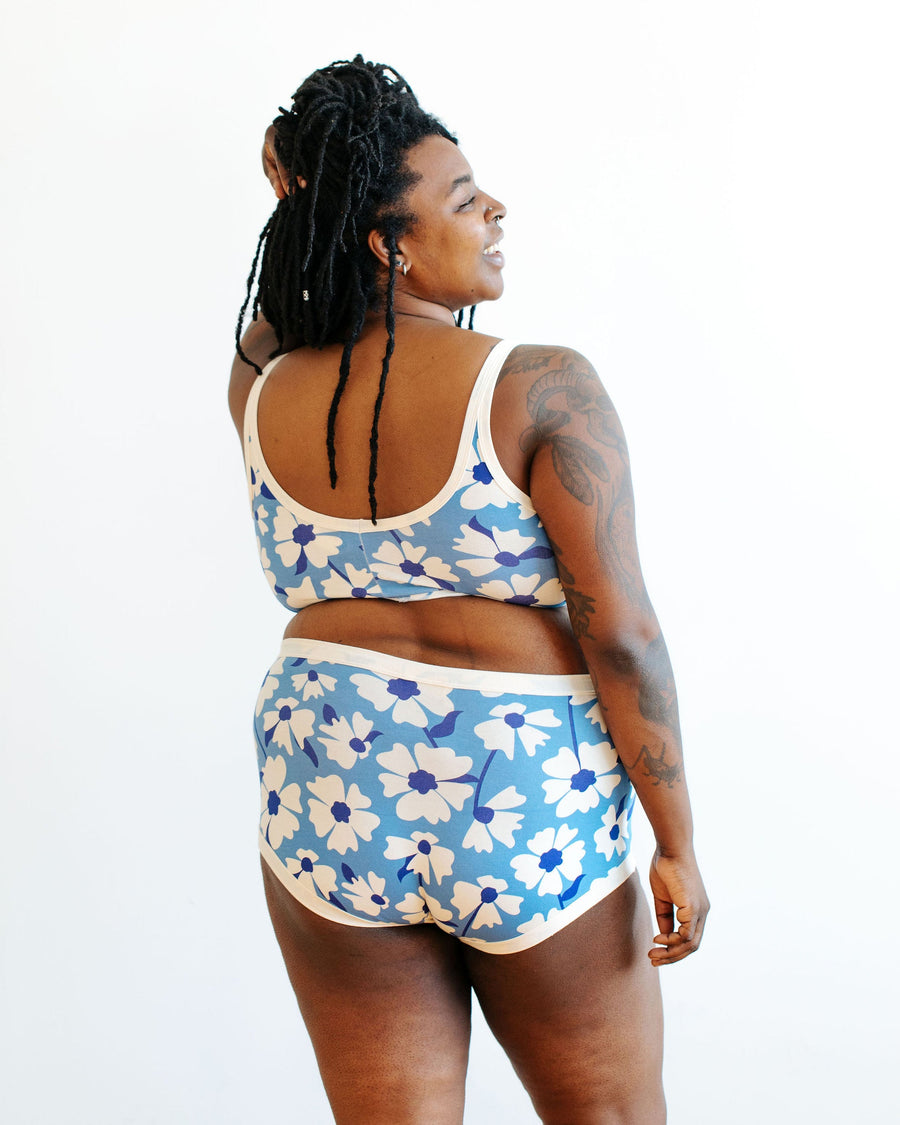 Thunderpants USA Longline Bra Moody Blooms - inclusive longline bra, lifestyle shot