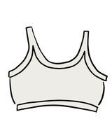 Thunderpants USA Longline Bra Plain Vanilla - inclusive longline bra, product view