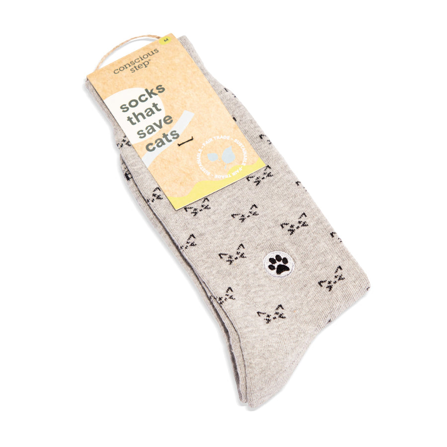 Conscious Step Socks that Save Cats - handcrafted socks