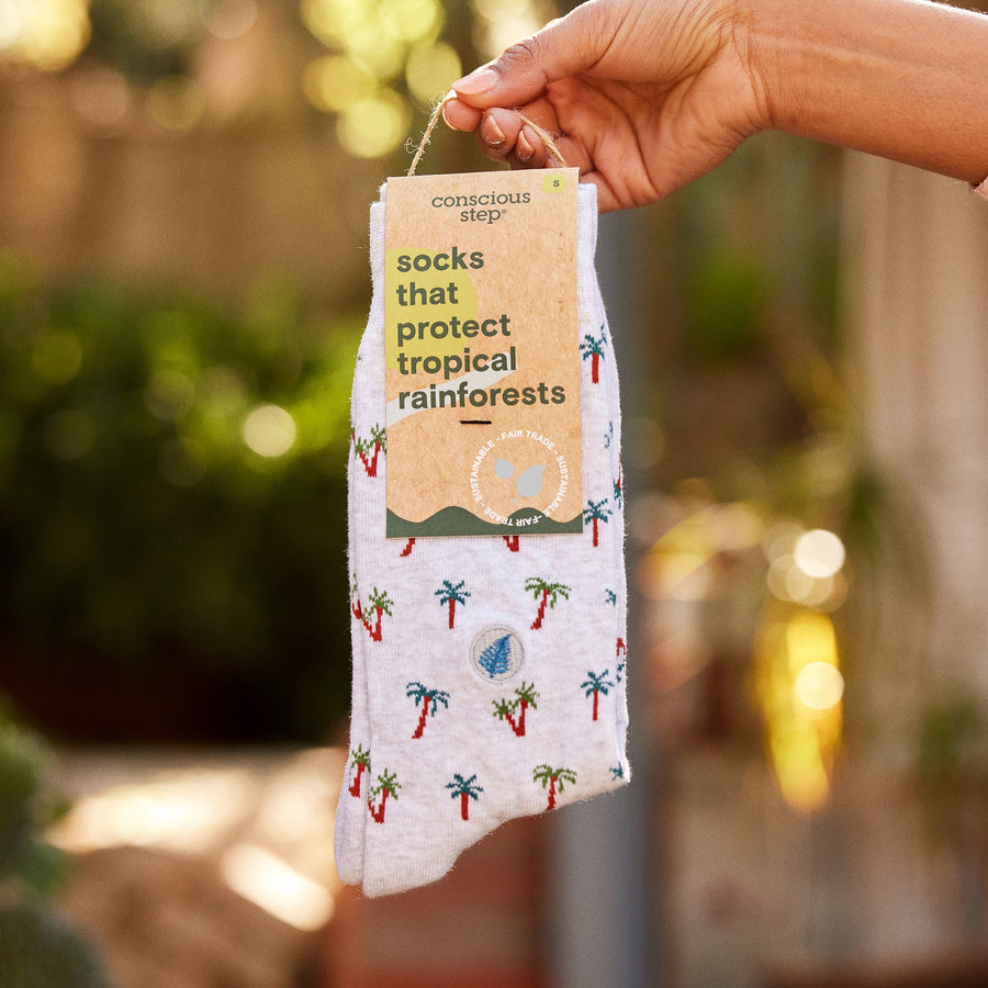 Conscious Step Socks That Protect Tropical Rainforests - handcrafted socks