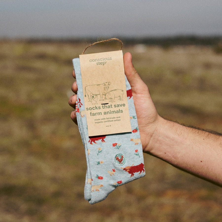 Conscious Step Socks that Save Farm Animals - handcrafted socks