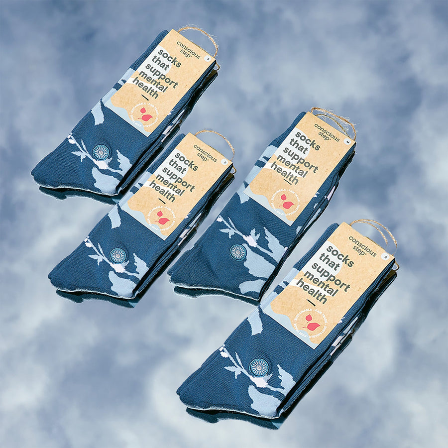 Conscious Step Socks that Support Mental Health - handcrafted socks