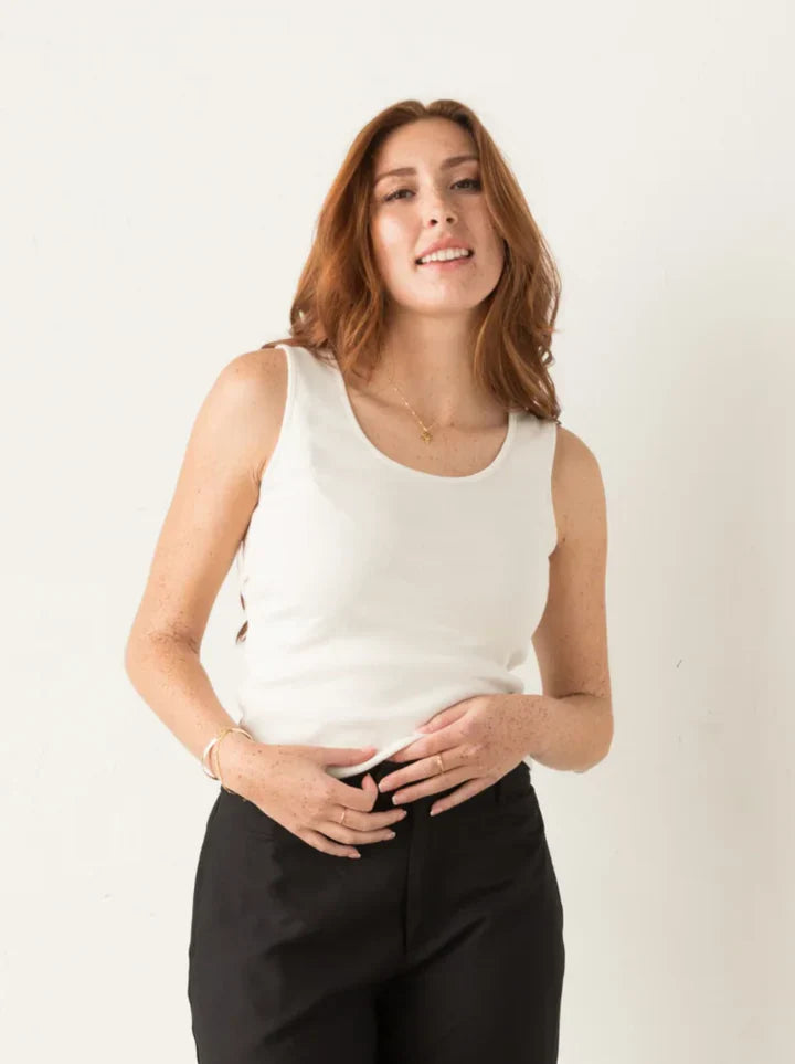ABLE Mara Basic Layering Tank - Almond