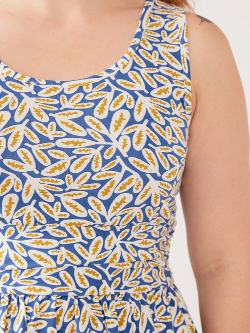 Mata Traders Asheville Dress - Fern Beats Blue - plus-size women's clothing