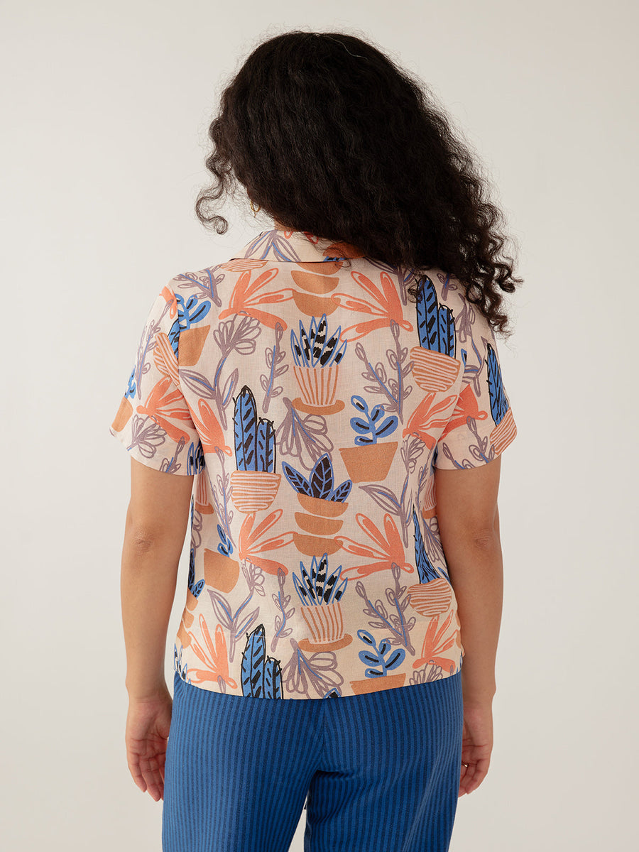 Camp Shirt - Pastel Cacti