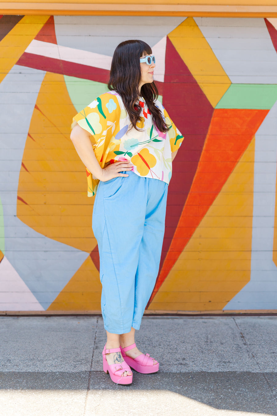 Nettle Studios Tee in Picnic Prance - plus size tee, product view