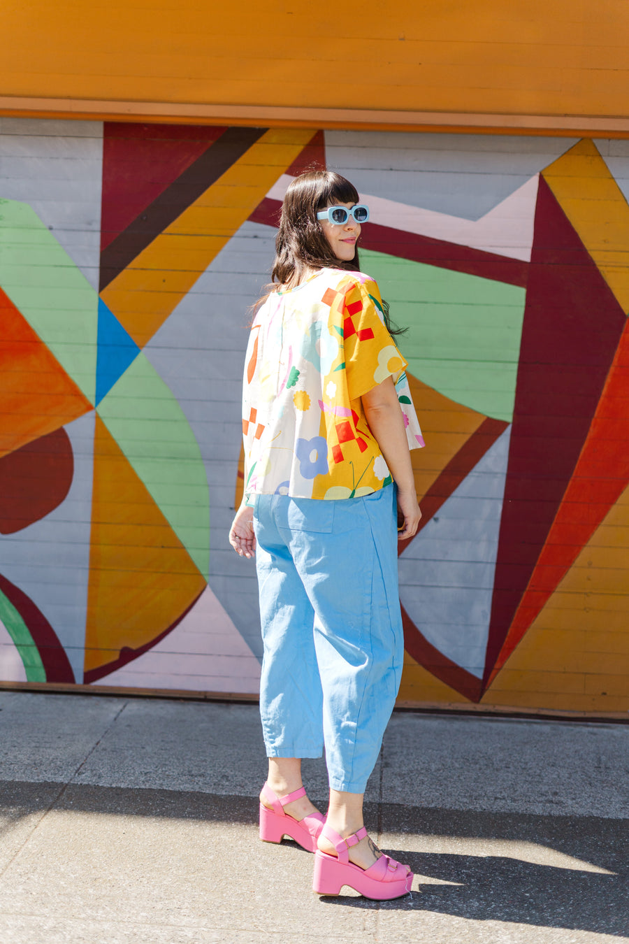 Nettle Studios Tee in Picnic Prance - plus size tee, product view