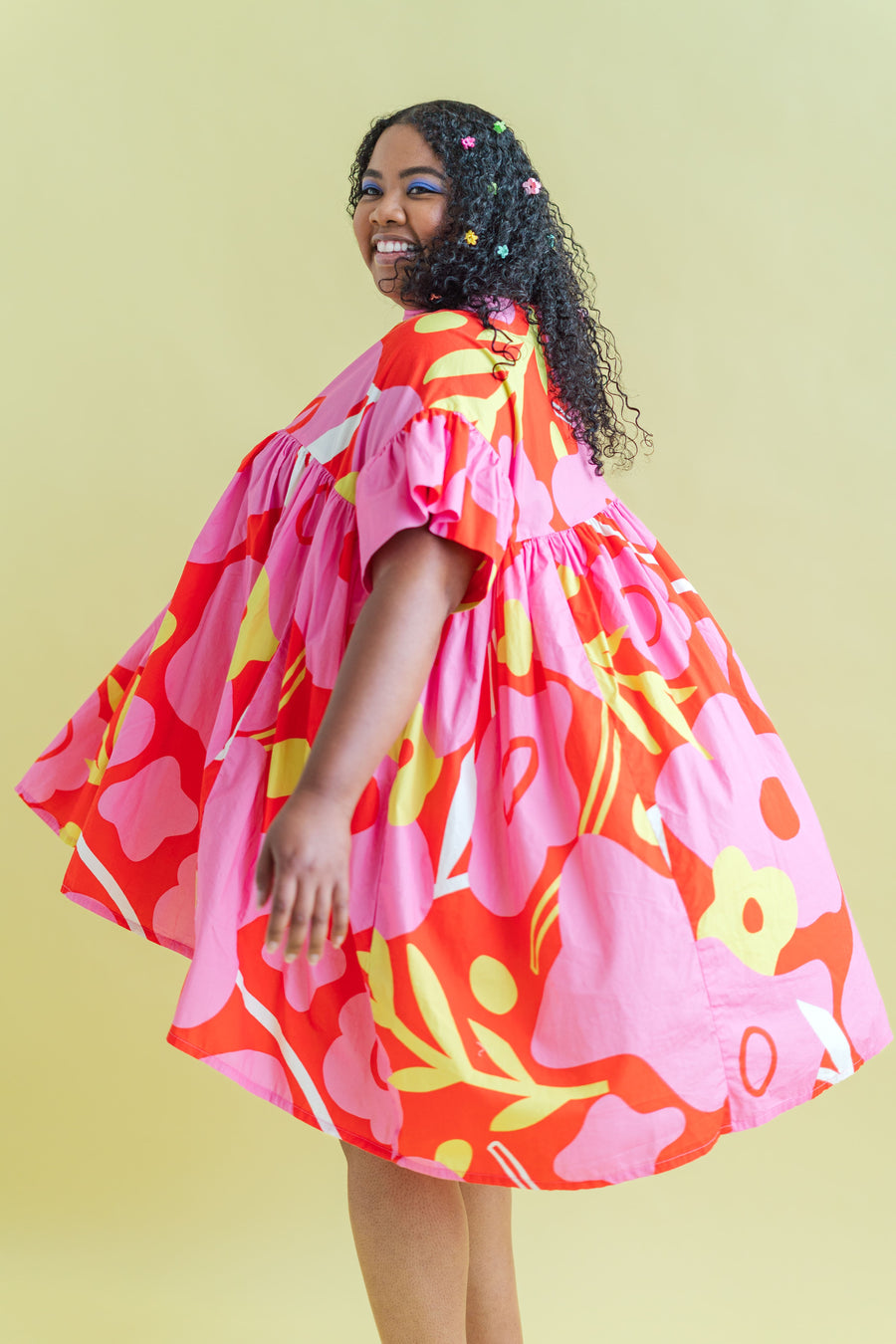 PETAL POP MINI MUSHROOM DRESS