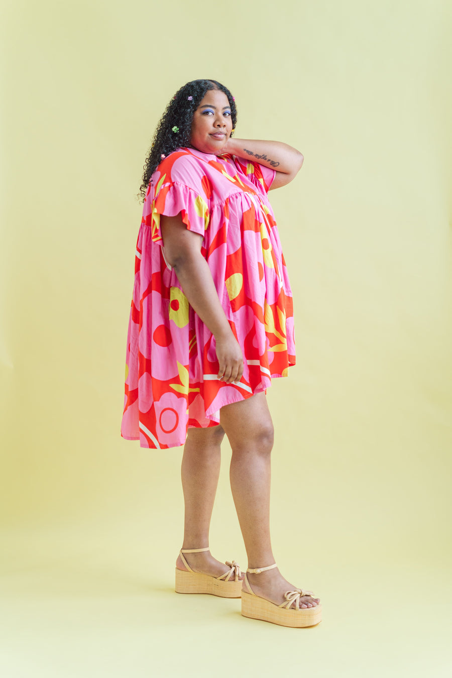 PETAL POP MINI MUSHROOM DRESS