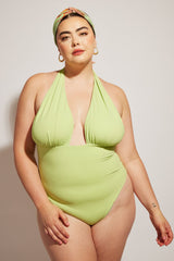 Nomads Swimwear Isle One Piece in Birds of Paradise - size inclusive swimwear on size inclusive model, product view