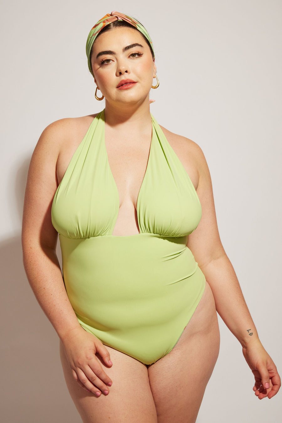 Nomads Swimwear Isle One Piece in Birds of Paradise - size inclusive swimwear on size inclusive model, product view