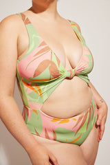Nomads Swimwear Shoreline One Piece II in Birds of Paradise - size inclusive swimwear on size inclusive model, product view