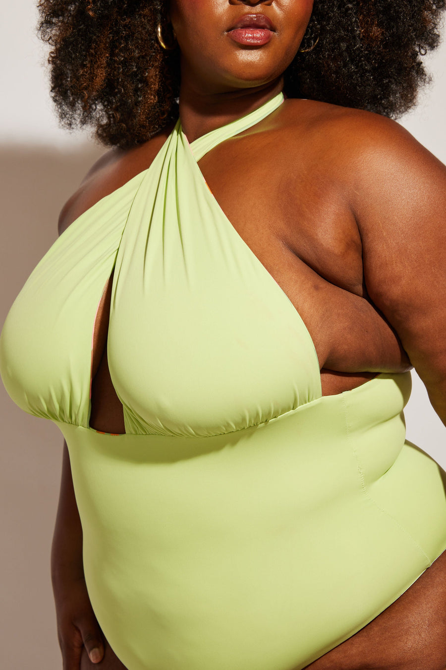 Nomads Swimwear Isle One Piece in Birds of Paradise - size inclusive swimwear on size inclusive model, product view