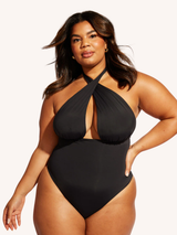 Nomads Swimwear Isle One Piece in Black - size inclusive swimwear on size inclusive model, product view