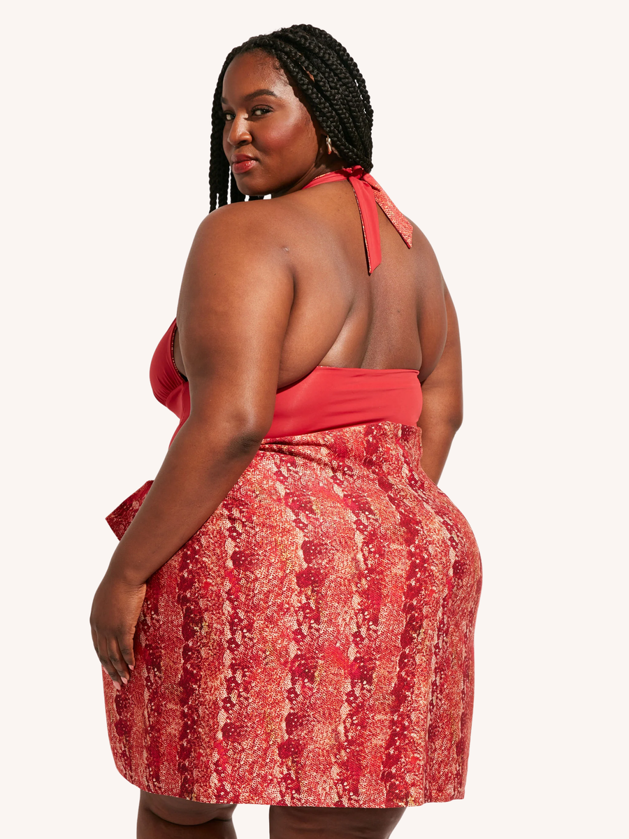 Nomads Swimwear Sand Pareo in Iguana - size inclusive swimwear on size inclusive model, product view