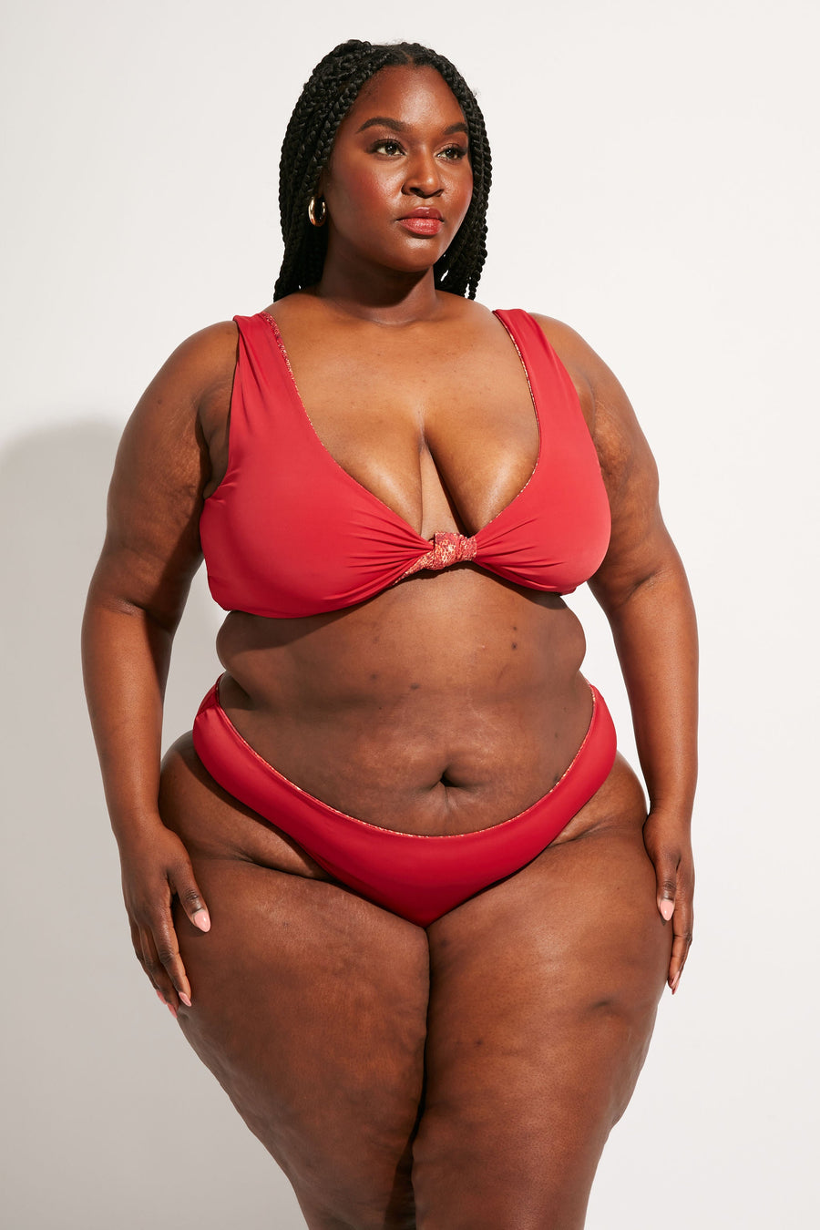 Nomads Swimwear Playa Bottom in Iguana - size inclusive swimwear on size inclusive model, product view