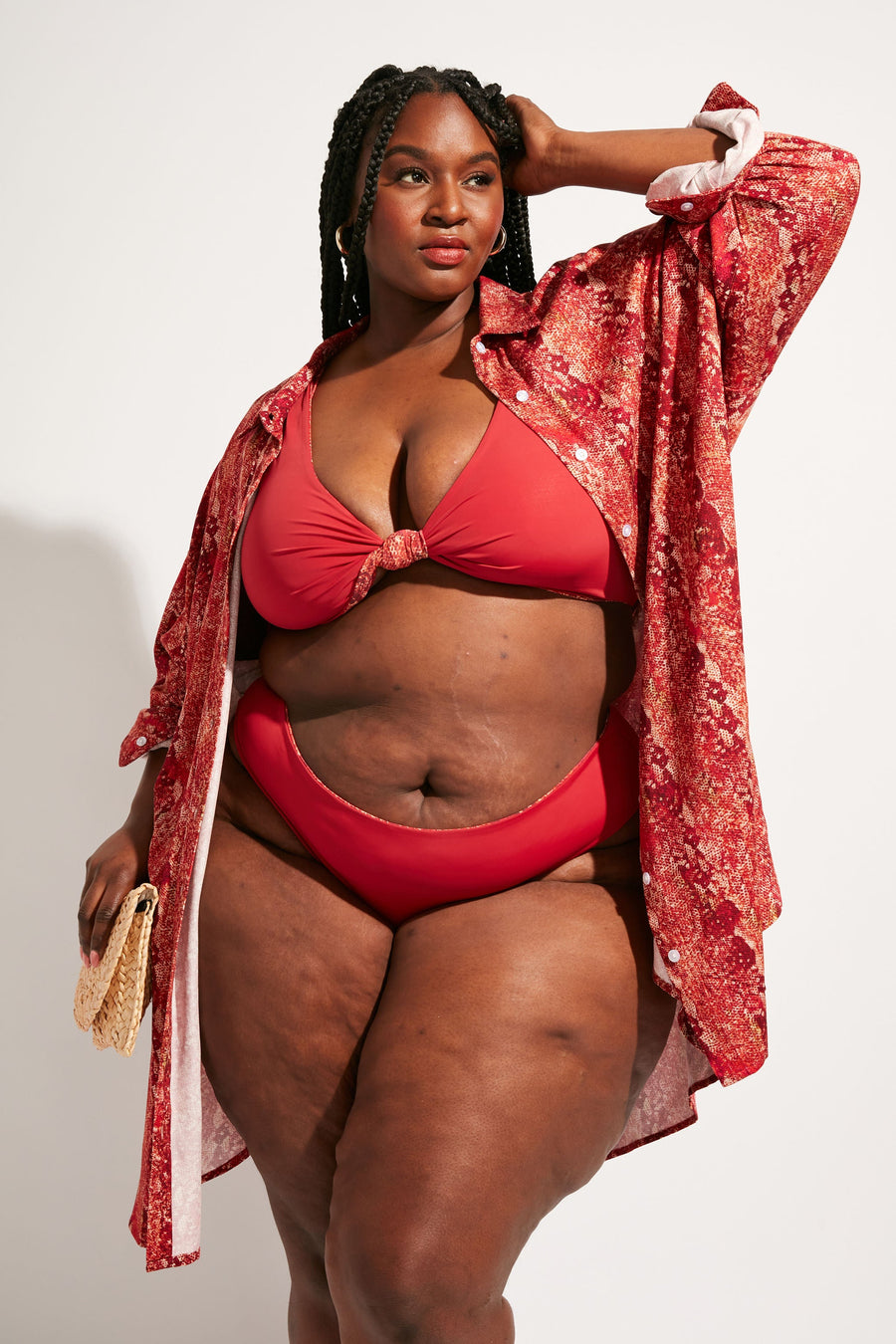 Nomads Swimwear Playa Bottom in Iguana - size inclusive swimwear on size inclusive model, product view