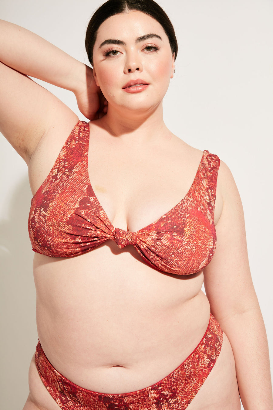 Nomads Swimwear Playa Top II in Iguana - size inclusive swimwear on size inclusive model, product view