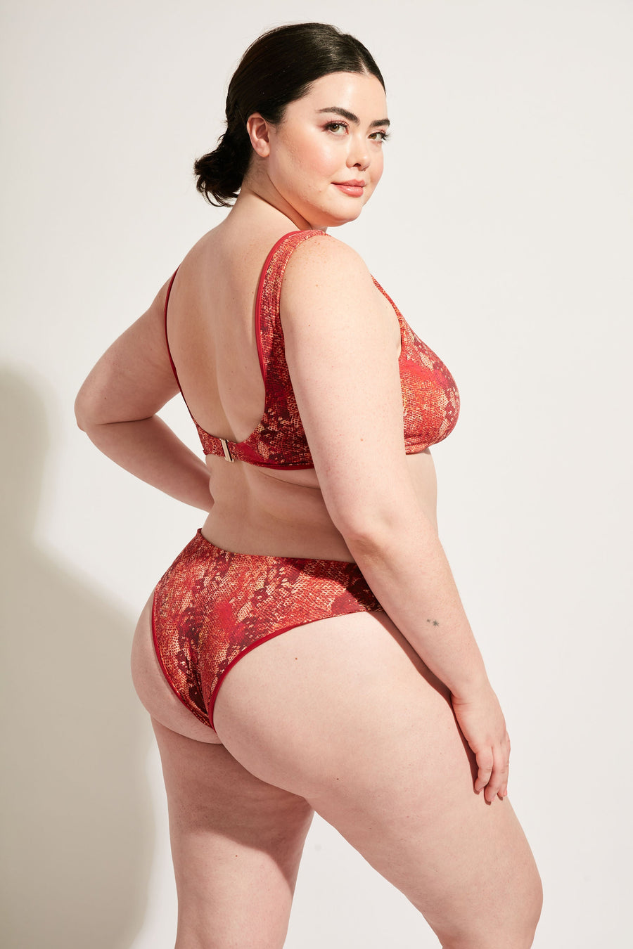 Nomads Swimwear Playa Bottom in Iguana - size inclusive swimwear on size inclusive model, product view
