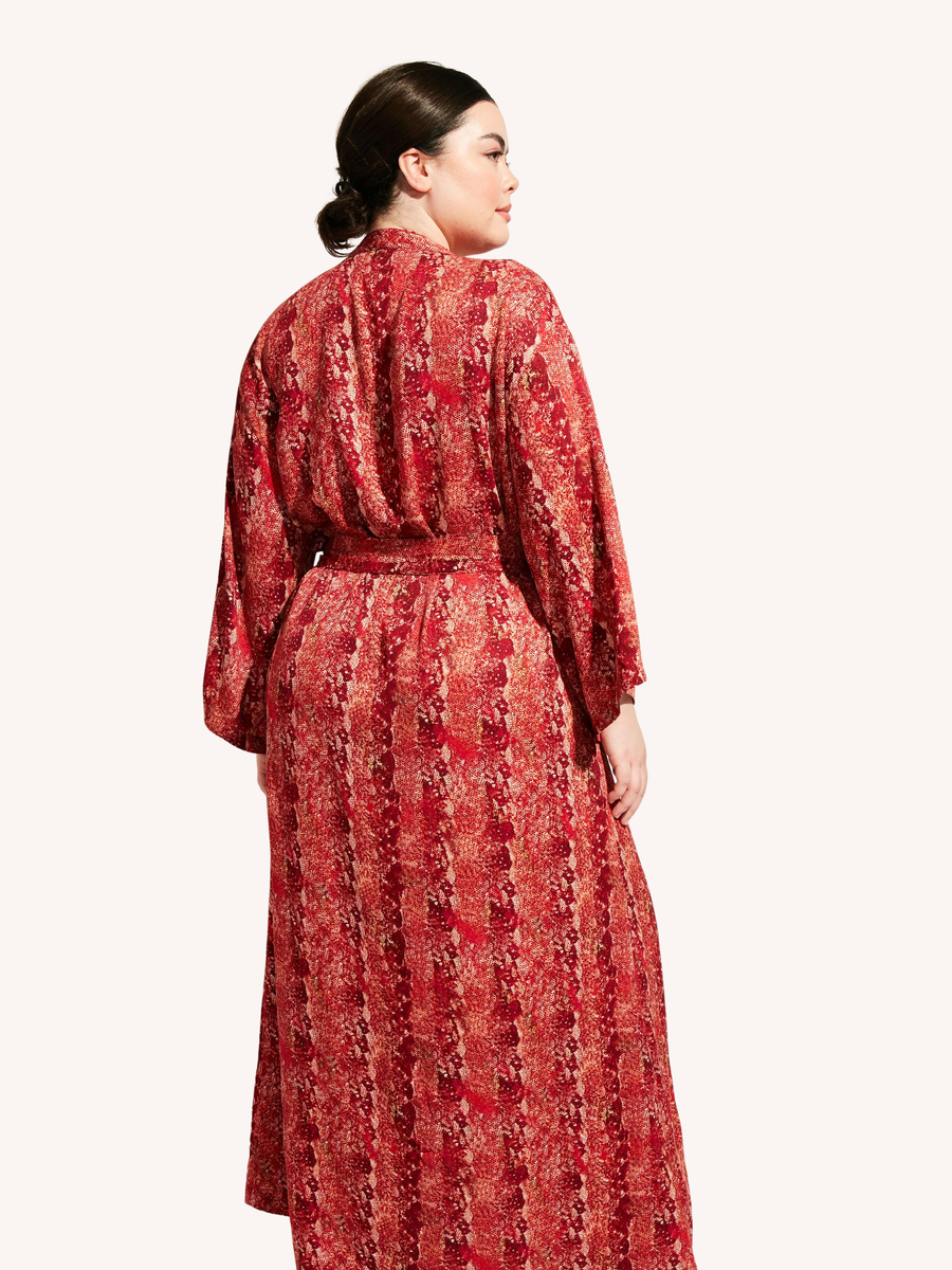 Nomads Swimwear Sunset Kimono II in Iguana - size inclusive swimwear on size inclusive model, product view