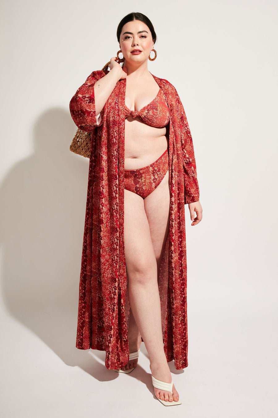 Nomads Swimwear Playa Top II in Iguana - size inclusive swimwear on size inclusive model, product view