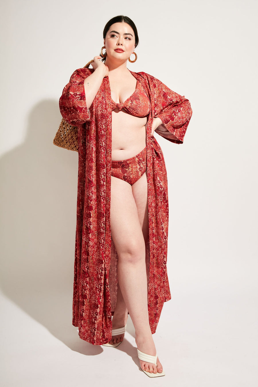 Nomads Swimwear Playa Bottom in Iguana - size inclusive swimwear on size inclusive model, product view