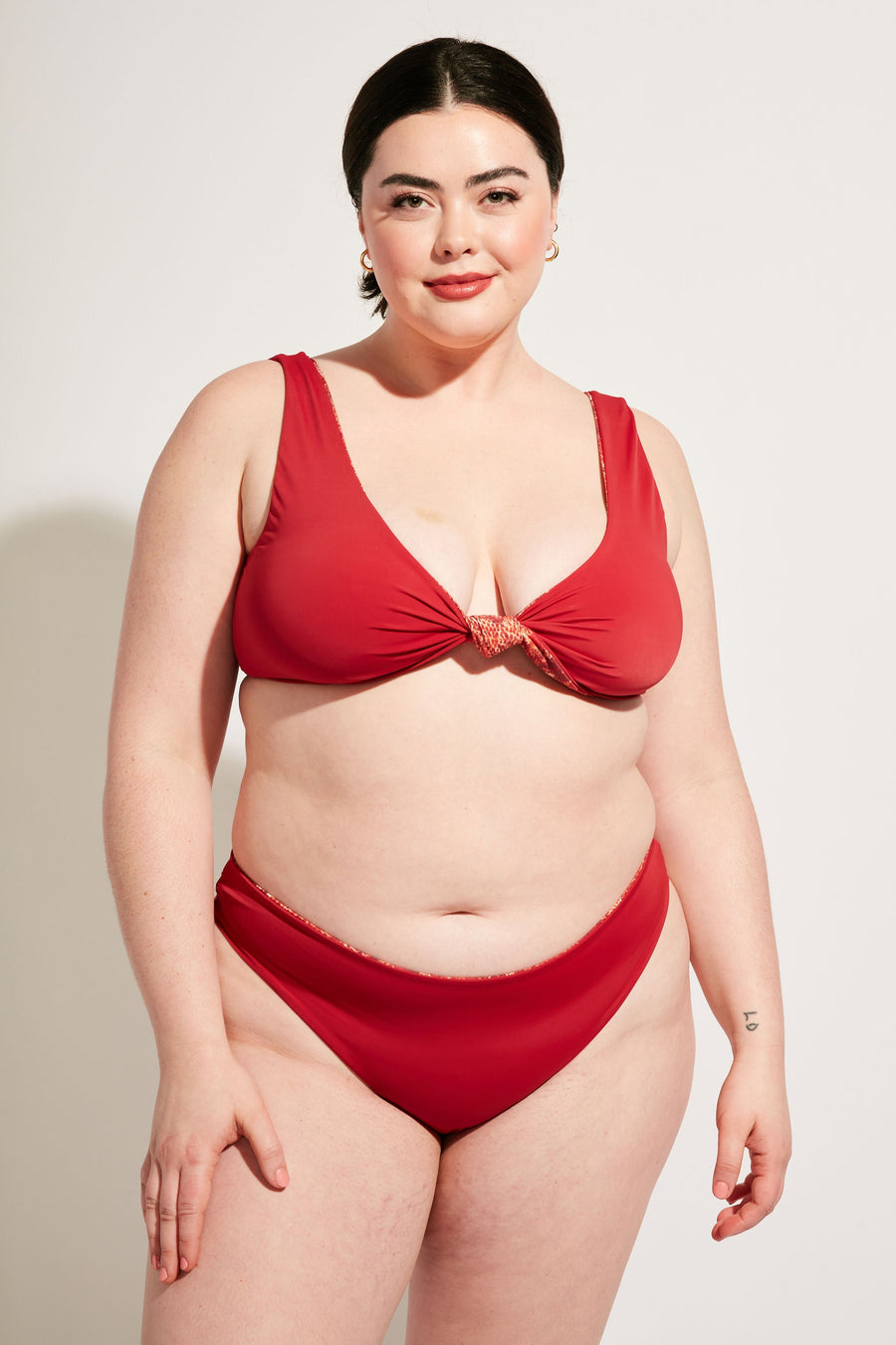 Nomads Swimwear Playa Bottom in Iguana - size inclusive swimwear on size inclusive model, product view