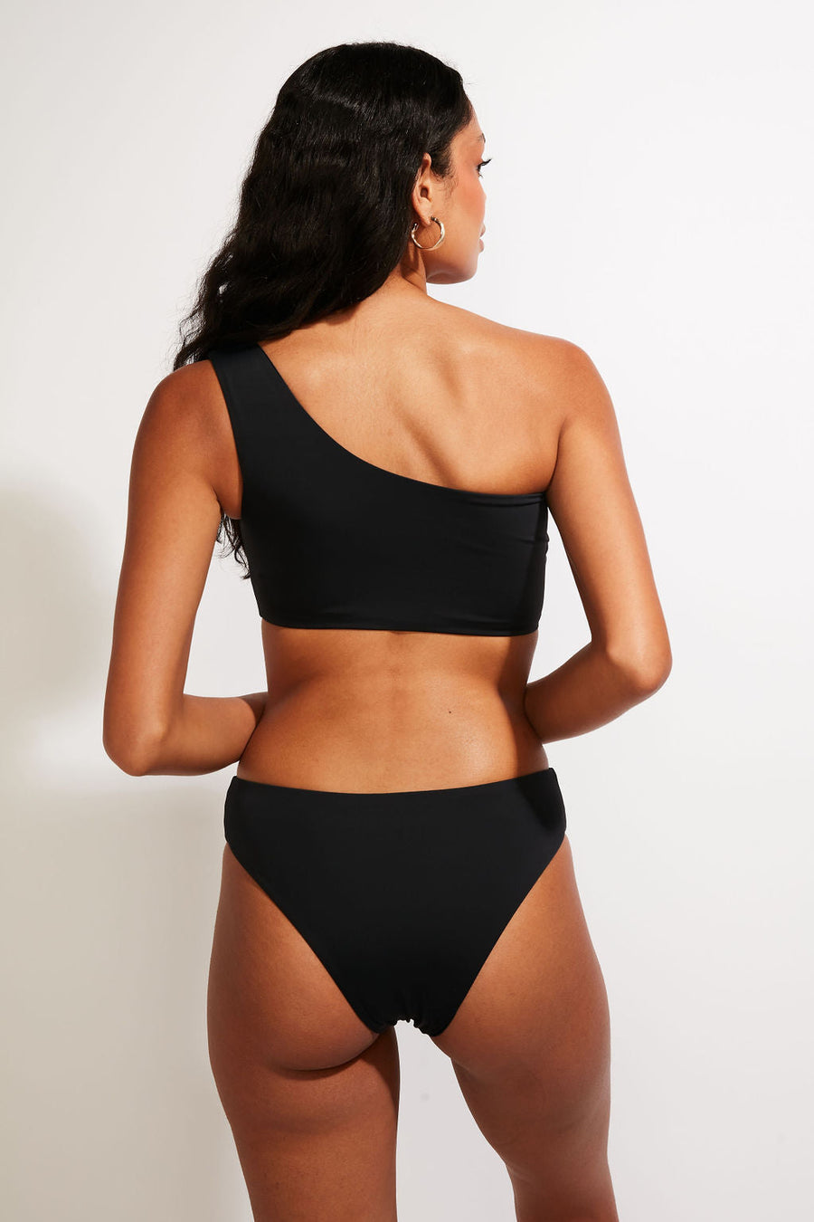 Nomads Swimwear Bay Top II in Black - size inclusive swimwear on size inclusive model, product view