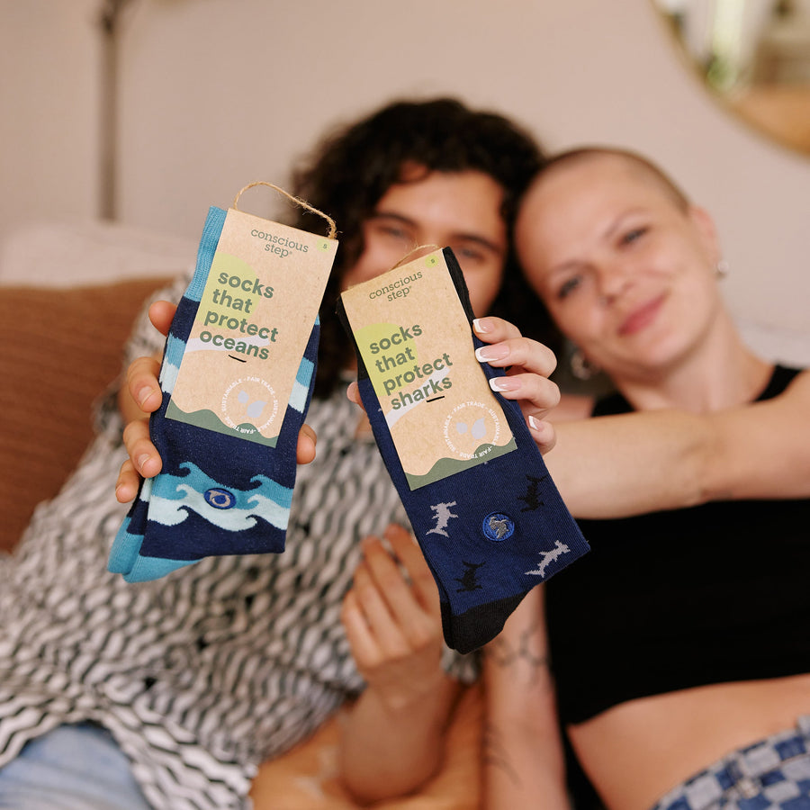 Conscious Step Socks that Protect Oceans - handcrafted socks
