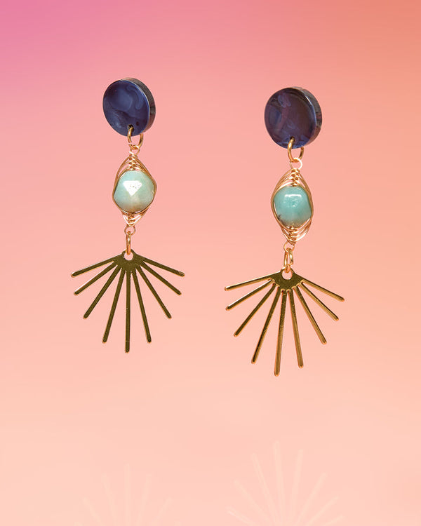 Ofelia Three Tier Dangle Earrings