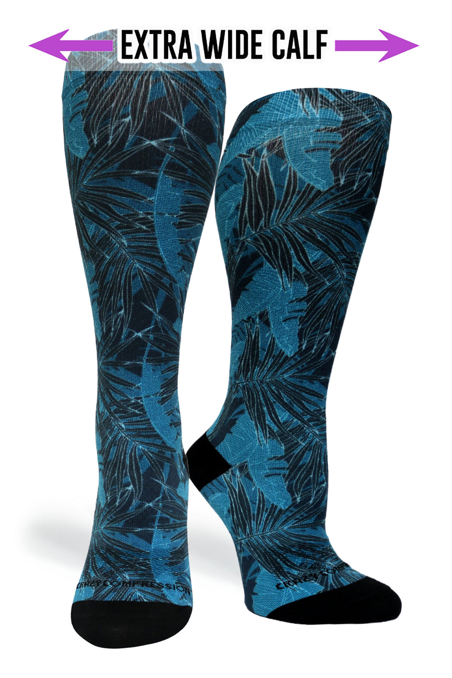 Crazy Compression Palm Nights - (Standard & Extra Wide) - handcrafted accessory
