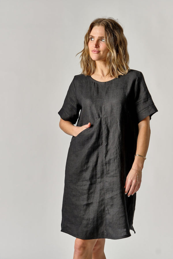 Pamut Apparel USA Paris Dress - Linen - plus size dress, product view